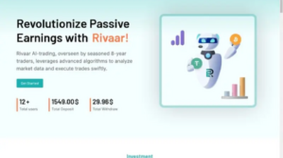 Rivaar (rivaar.com) program details. Reviews, Scam or Paying - HyipScan.Net