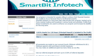 Smartbit Infotech (smartbitinfotech.biz) program details. Reviews, Scam or Paying - HyipScan.Net