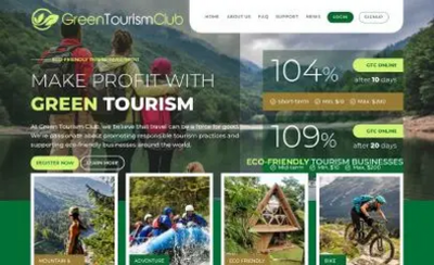 Greentourism (greentourism.club) program details. Reviews, Scam or Paying - HyipScan.Net