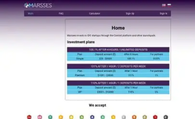 Marsses (marsses.com) program details. Reviews, Scam or Paying - HyipScan.Net