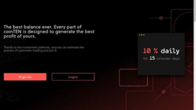 CoinTEN (cointen.net) program details. Reviews, Scam or Paying - HyipScan.Net