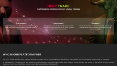 Deep Trade (deep-trade.online) program details. Reviews, Scam or Paying - HyipScan.Net