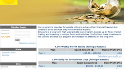 EmaxPro (emaxpro.shop) program details. Reviews, Scam or Paying - HyipScan.Net