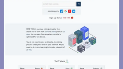 Mine Tron (minetron.pro) program details. Reviews, Scam or Paying - HyipScan.Net
