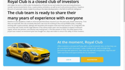 Royal Club (royalclub.io) program details. Reviews, Scam or Paying - HyipScan.Net