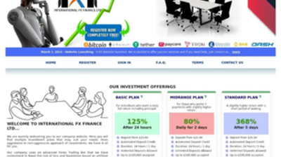 International FX Finance Limited (ifxfi.com) program details. Reviews, Scam or Paying - HyipScan.Net