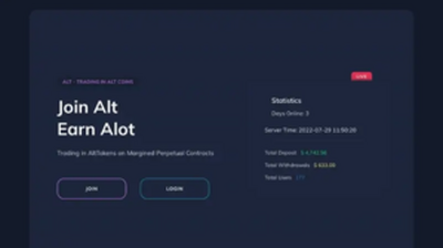 Join Alt Earn Alot (join-alt.com) program details. Reviews, Scam or Paying - HyipScan.Net