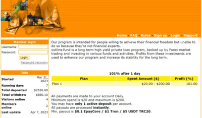 Outline Fund (outline.fund) program details. Reviews, Scam or Paying - HyipScan.Net