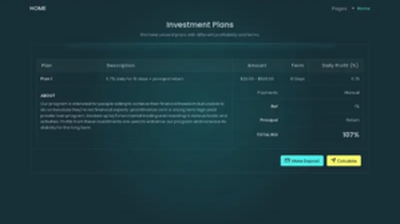 PrizmFinance (prizmfinance.com) program details. Reviews, Scam or Paying - HyipScan.Net