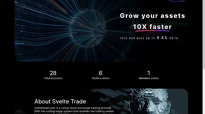 Sveltetrade (sveltetrade.com) program details. Reviews, Scam or Paying - HyipScan.Net