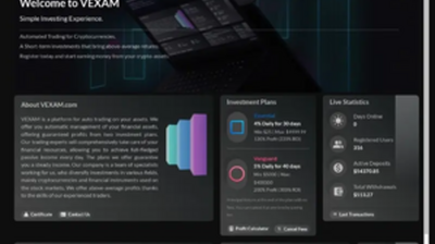 VEXAM LTD (vexam.com) program details. Reviews, Scam or Paying - HyipScan.Net