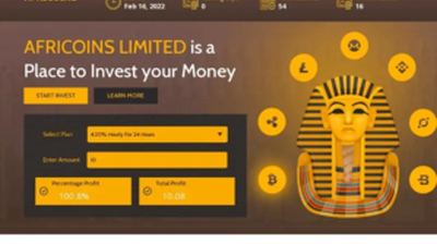 Africoins Limited (africoins.net) program details. Reviews, Scam or Paying - HyipScan.Net