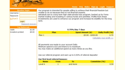 AstraBull (astrabull.com) program details. Reviews, Scam or Paying - HyipScan.Net