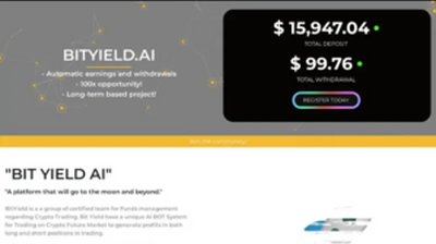 Bit Yield AI (bityield.ai) program details. Reviews, Scam or Paying - HyipScan.Net