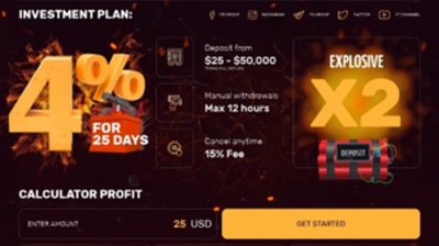 EXPLOSIVE-X (explosive-x.io) program details. Reviews, Scam or Paying - HyipScan.Net