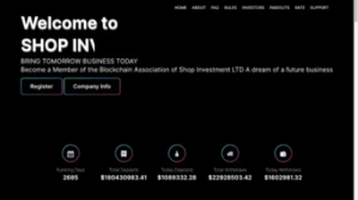 SHOP INVESTMENTS LTD (invest.shop) program details. Reviews, Scam or Paying - HyipScan.Net