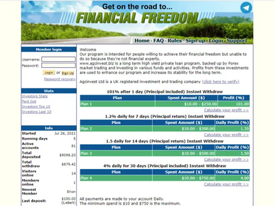 Agcinvest (agcinvest.biz) program details. Reviews, Scam or Paying - HyipScan.Net