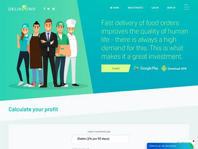 Deliveero (deliveero.com) program details. Reviews, Scam or Paying - HyipScan.Net