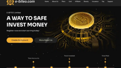 E-biteo Limited (e-biteo.com) program details. Reviews, Scam or Paying - HyipScan.Net