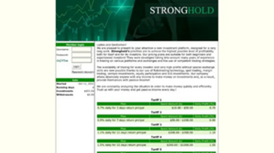 Stronghold's (stronghold.is) program details. Reviews, Scam or Paying - HyipScan.Net