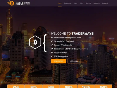 Traderways Ltd (traderways.cc) program details. Reviews, Scam or Paying - HyipScan.Net