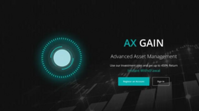 AX GAIN LTD (axgain.com) program details. Reviews, Scam or Paying - HyipScan.Net