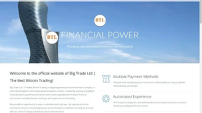 Big Trade Ltd (bigtradeltd.com) program details. Reviews, Scam or Paying - HyipScan.Net