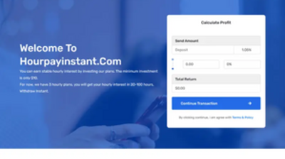 HourpayInstant (hourpayinstant.com) program details. Reviews, Scam or Paying - HyipScan.Net