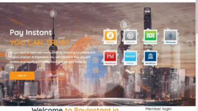 PayInstant (payinstant.io) program details. Reviews, Scam or Paying - HyipScan.Net