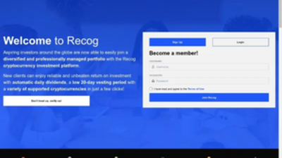 Recog Global (recog.global) program details. Reviews, Scam or Paying - HyipScan.Net