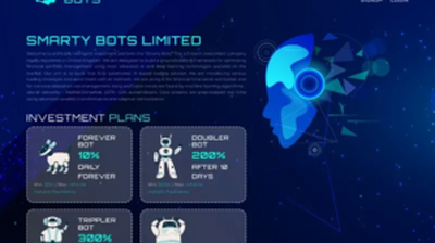 SmartyBots (smartybots.io) program details. Reviews, Scam or Paying - HyipScan.Net