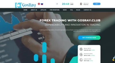 GosRay Club (gosray.club) program details. Reviews, Scam or Paying - HyipScan.Net