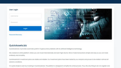 QuickAssets (quickassets.biz) program details. Reviews, Scam or Paying - HyipScan.Net