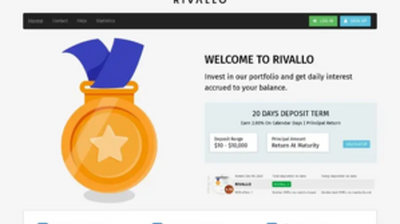 Rivallo (rivallo.biz) program details. Reviews, Scam or Paying - HyipScan.Net