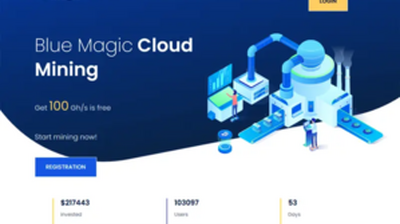 Blue Magic (bluemagic.cloud) program details. Reviews, Scam or Paying - HyipScan.Net
