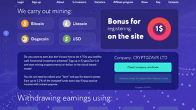 CryptoZavr LTD (cryptozavr.com) program details. Reviews, Scam or Paying - HyipScan.Net