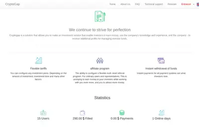 Cryptogap (cryptogap.ltd) program details. Reviews, Scam or Paying - HyipScan.Net