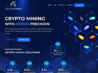 ATOMICMINERS.COM (atomicminers.com) program details. Reviews, Scam or Paying - HyipScan.Net