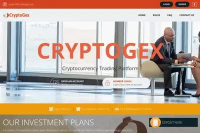 cryptogex.top (cryptogex.top) program details. Reviews, Scam or Paying - HyipScan.Net