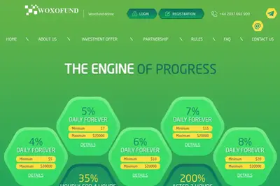 woxofund.online (woxofund.online) program details. Reviews, Scam or Paying - HyipScan.Net