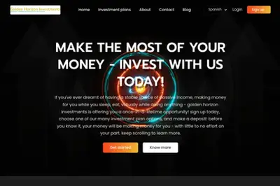 Golden Horizon Investments (ghinvest.org) program details. Reviews, Scam or Paying - HyipScan.Net