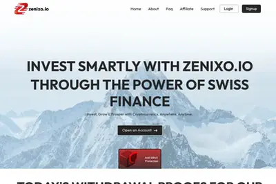 Zenixo.io (zenixo.io) program details. Reviews, Scam or Paying - HyipScan.Net