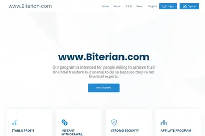 www.biterian.com (biterian.com) program details. Reviews, Scam or Paying - HyipScan.Net