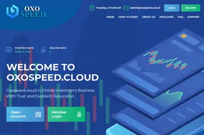 oxospeed.cloud (oxospeed.cloud) program details. Reviews, Scam or Paying - HyipScan.Net