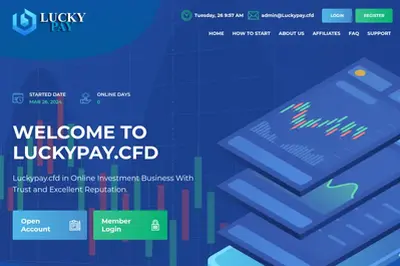 Luckypay (luckypay.cfd) program details. Reviews, Scam or Paying - HyipScan.Net