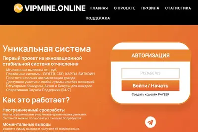 VIPMINE (vipmine.online) program details. Reviews, Scam or Paying - HyipScan.Net