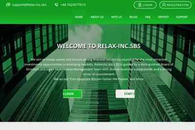 Relax-Inc (relax-inc.sbs) program details. Reviews, Scam or Paying - HyipScan.Net