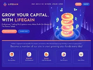LIFEGAIN.TOP (lifegain.top) program details. Reviews, Scam or Paying - HyipScan.Net