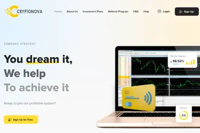 Cryptonova (cryptonova.pro) program details. Reviews, Scam or Paying - HyipScan.Net