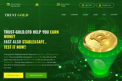Trust Gold (trust-gold.cfd) program details. Reviews, Scam or Paying - HyipScan.Net